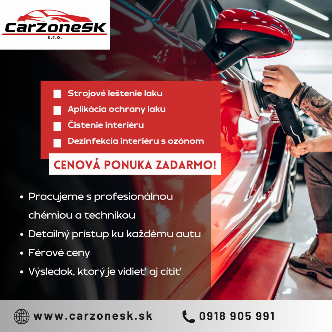 Red Brush Strokes Car Polish Instagram Post